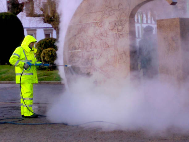 Pressure Washing Brick in Hallettsville, TX